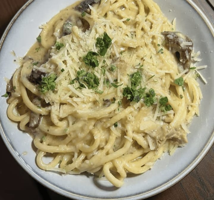 Laguna beach mushroom co pasta.