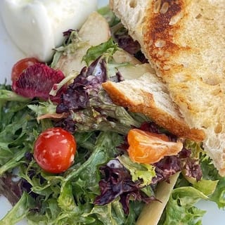 Farmer's market burrata salad