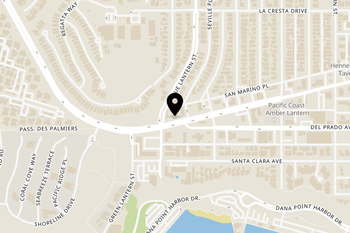 Map showing the location of Craft House on 34094 Pacific Coast Hwy in Dana Point